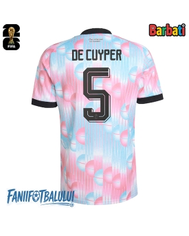 Belgia Maxim De Cuyper #5 Tricou Fotbal Replică Mondial 2026 Barbati Deplasare